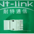 2014 Netlink Best-sell Dupla Cat.6 UTP RJ45 Keystone Jack Com Tampa de Poeira